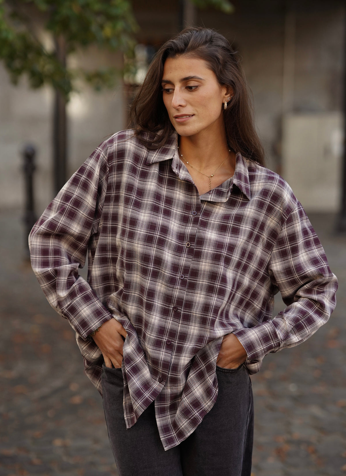 Chemise Juanita mauve