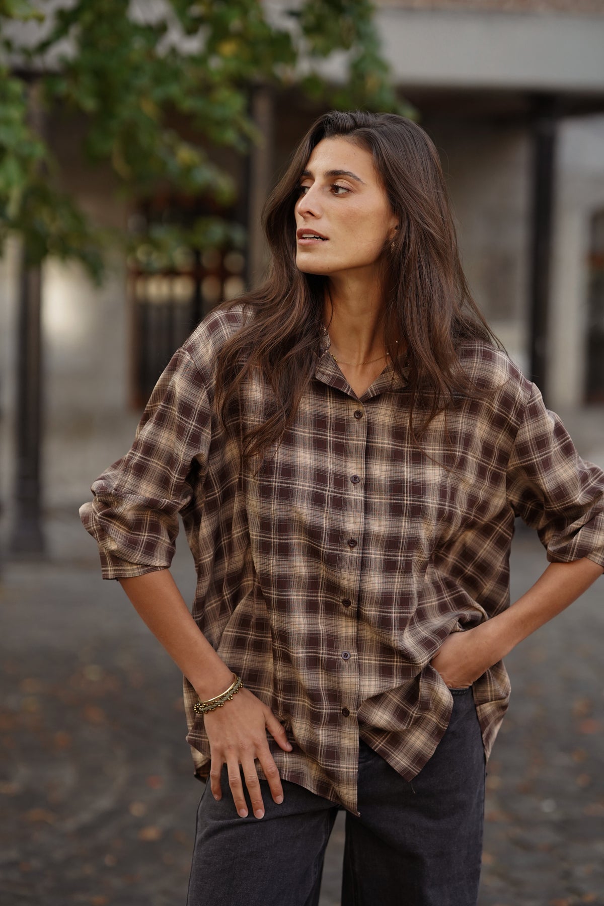 Chemise Juanita marron