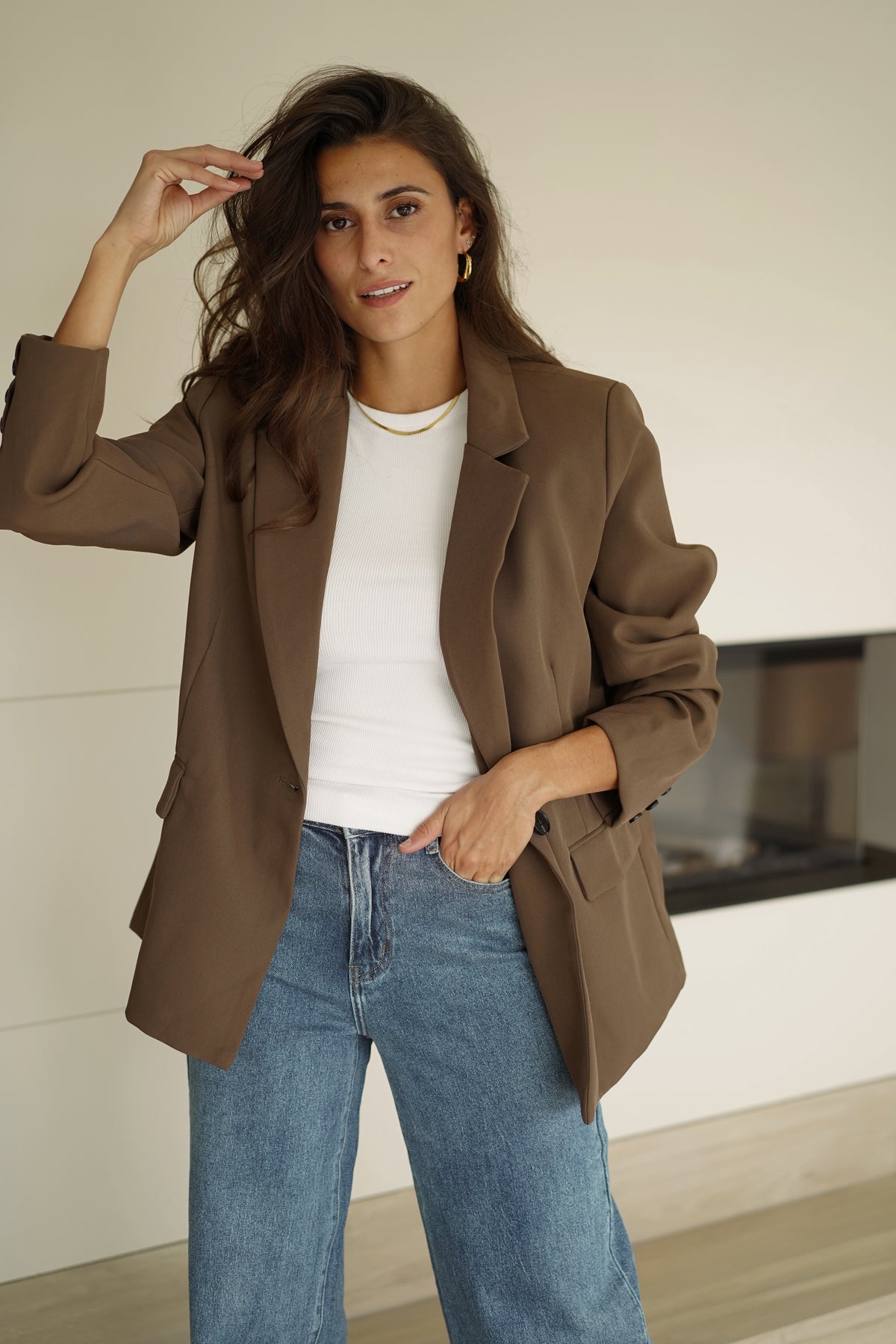 Blazer Emile marron