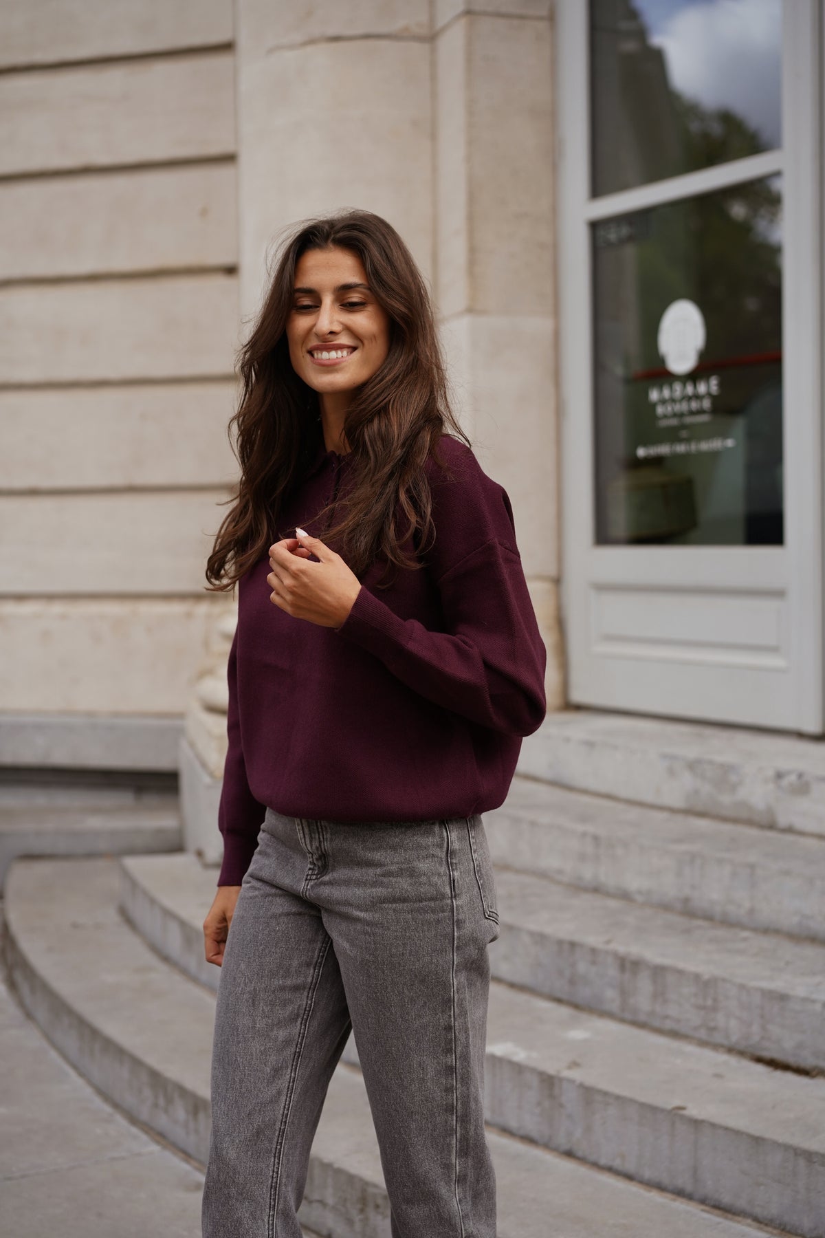 Pull Félix bordeaux