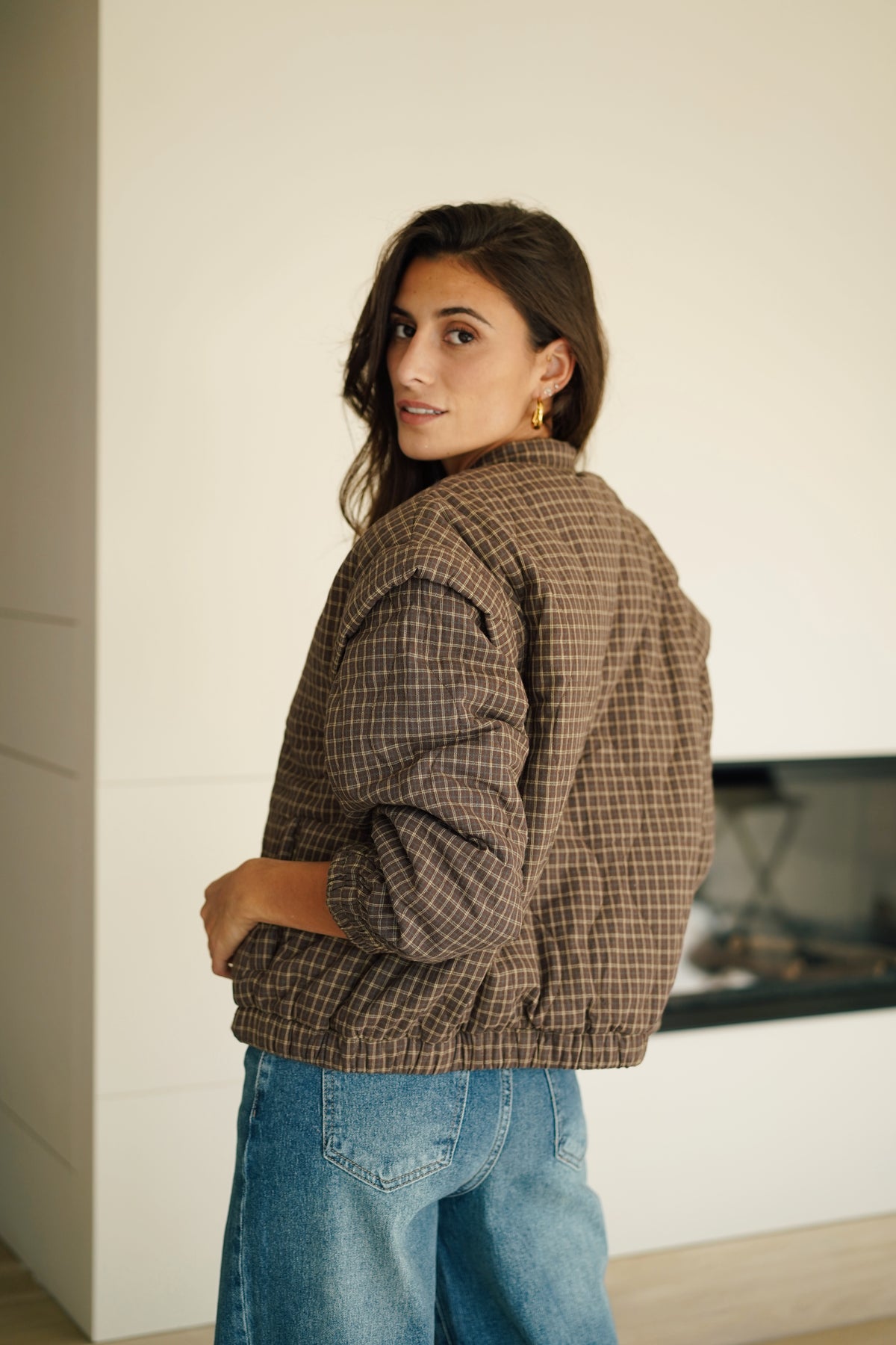 Veste Bomber Camille marron