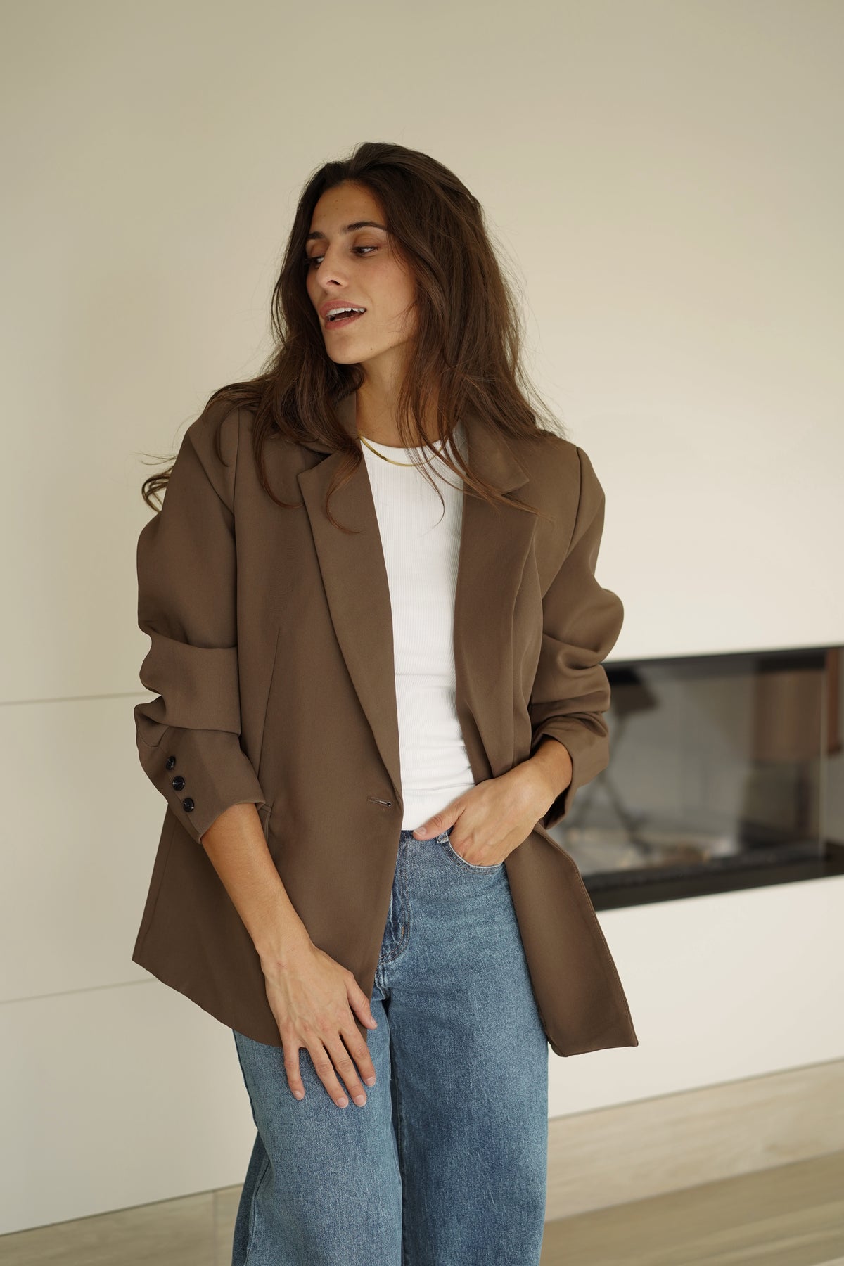 Blazer Emile marron