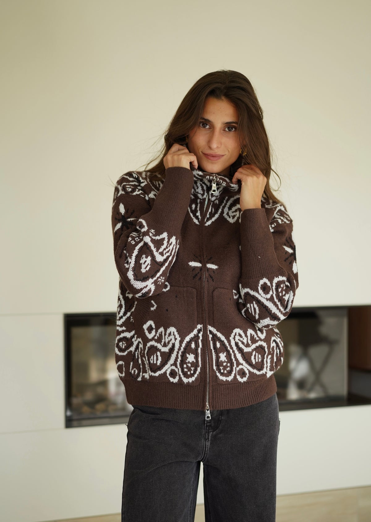 Gilet Amaury marron