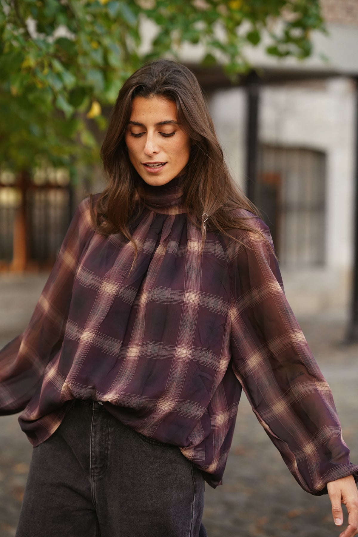 Blouse Steph bordeaux