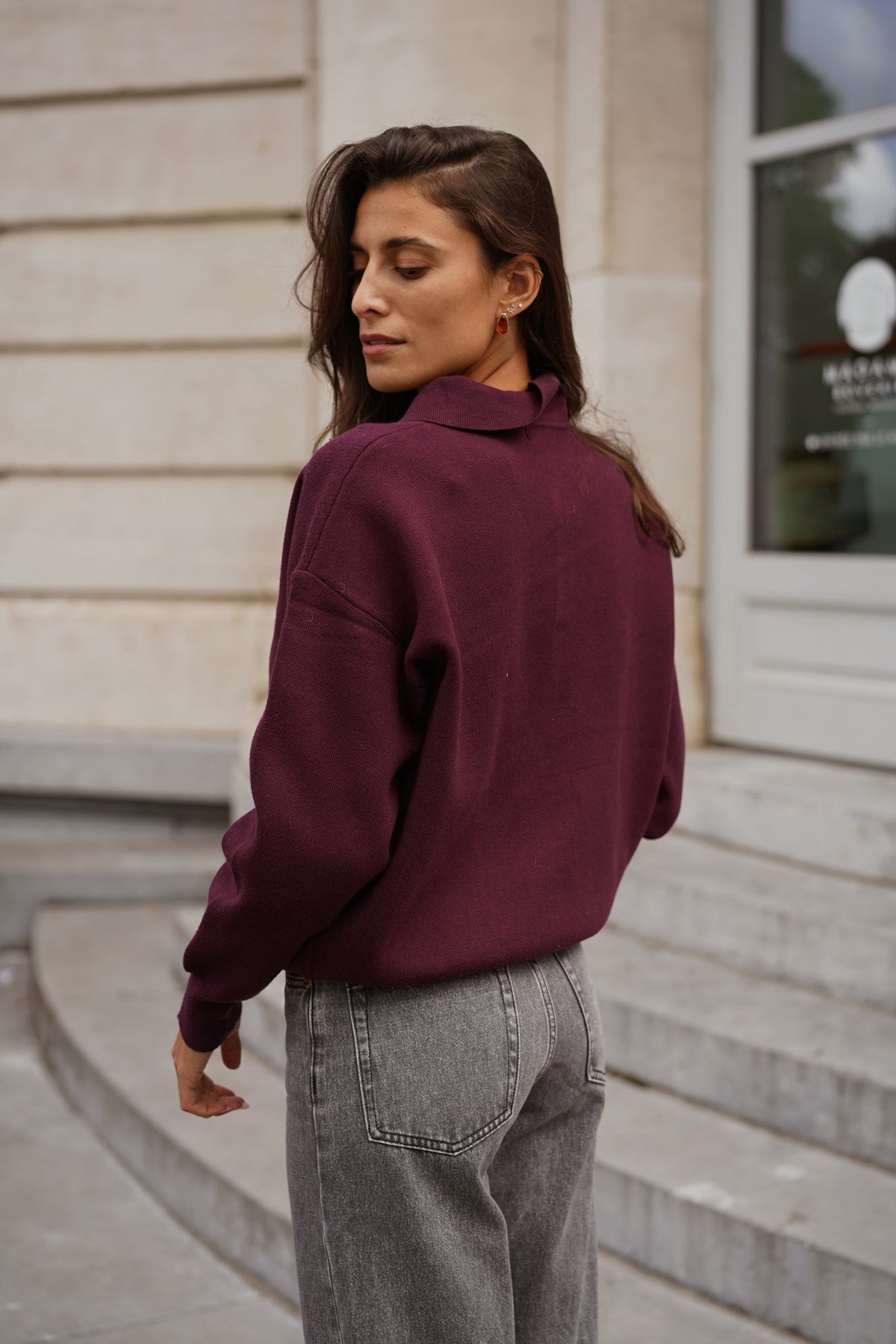 Pull Félix bordeaux
