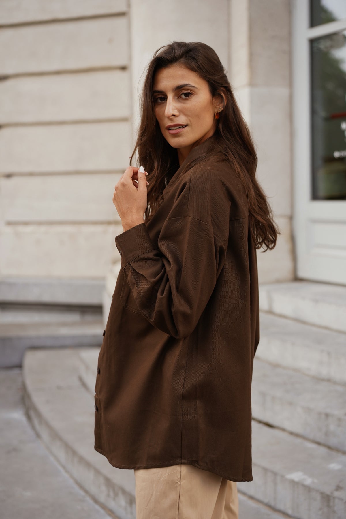Surchemise Olivia marron