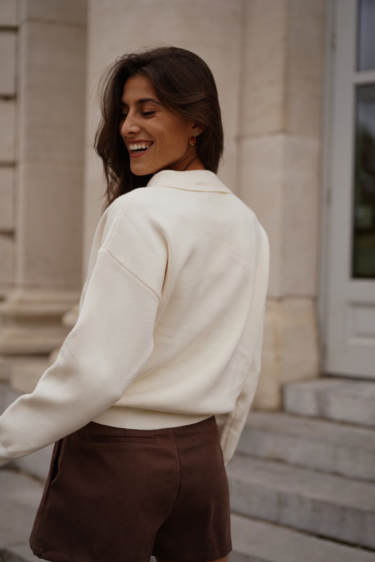 Pull Félix crème