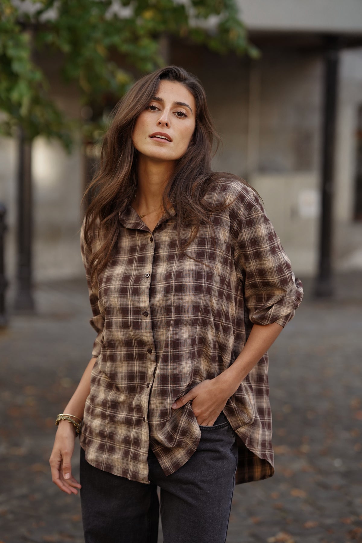 Chemise Juanita marron