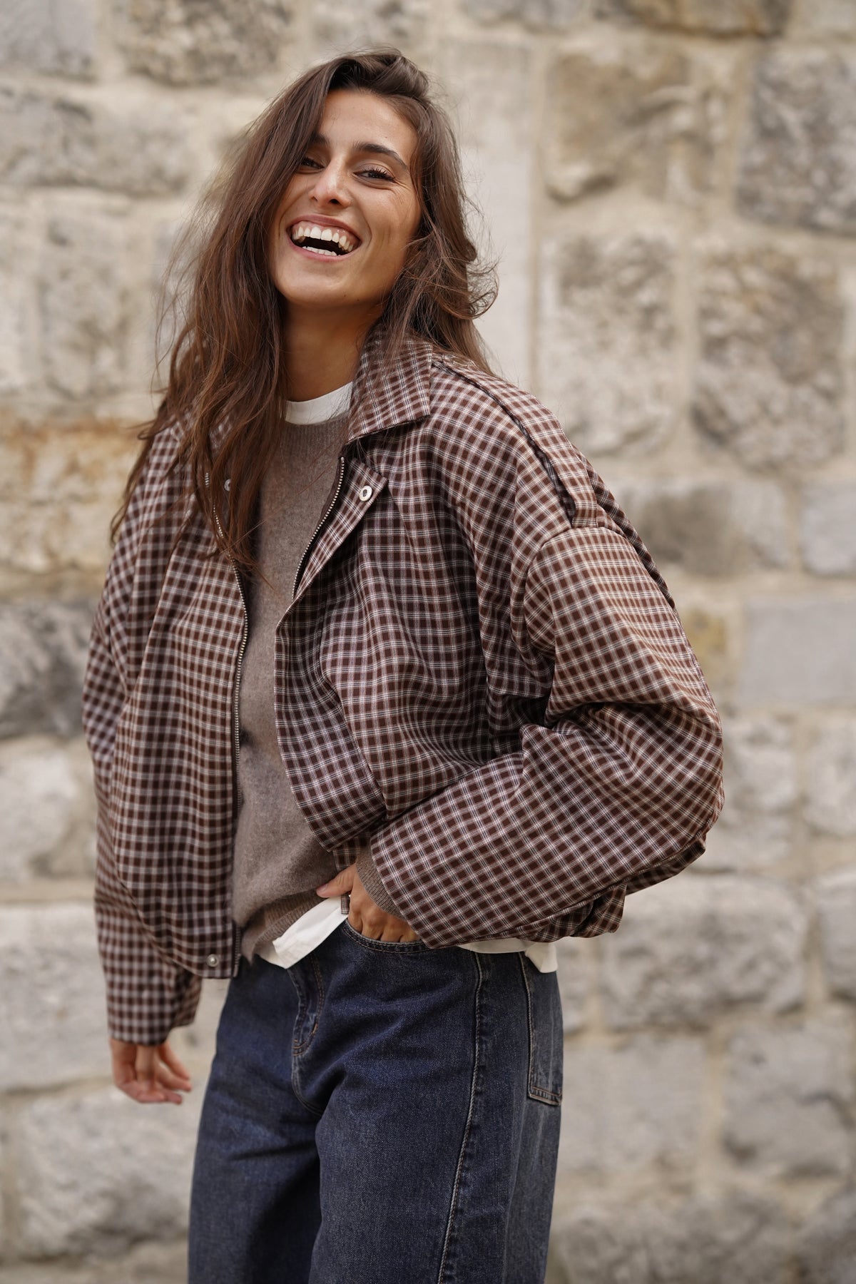 Veste Bomber Candice marron