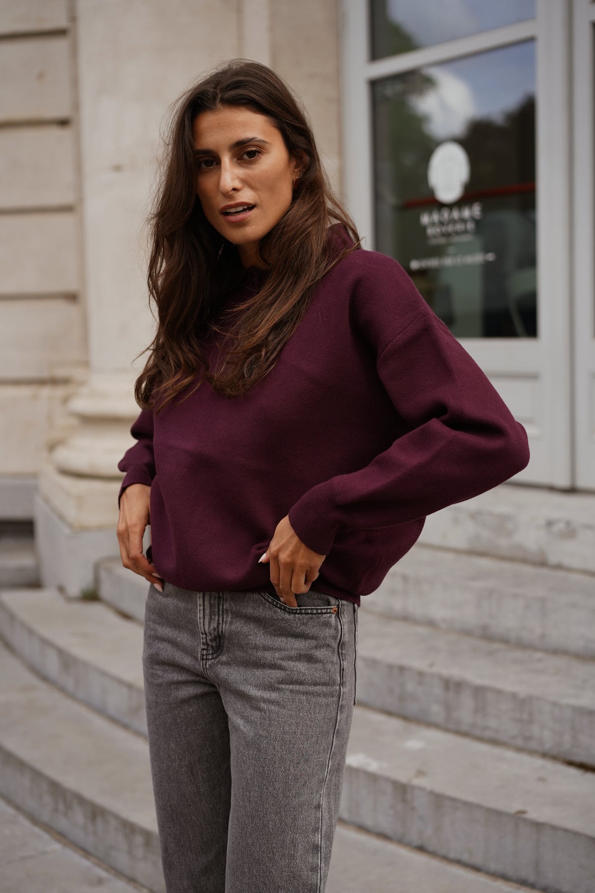 Pull Félix bordeaux