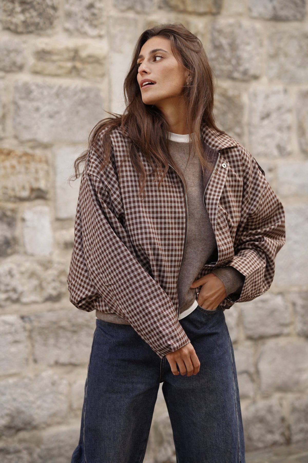 Veste Bomber Candice marron