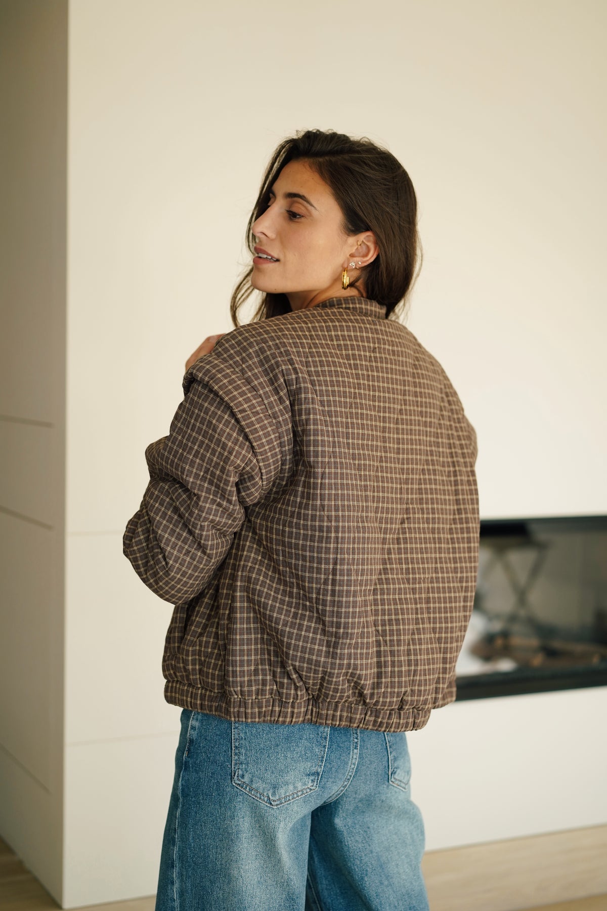 Veste Bomber Camille marron
