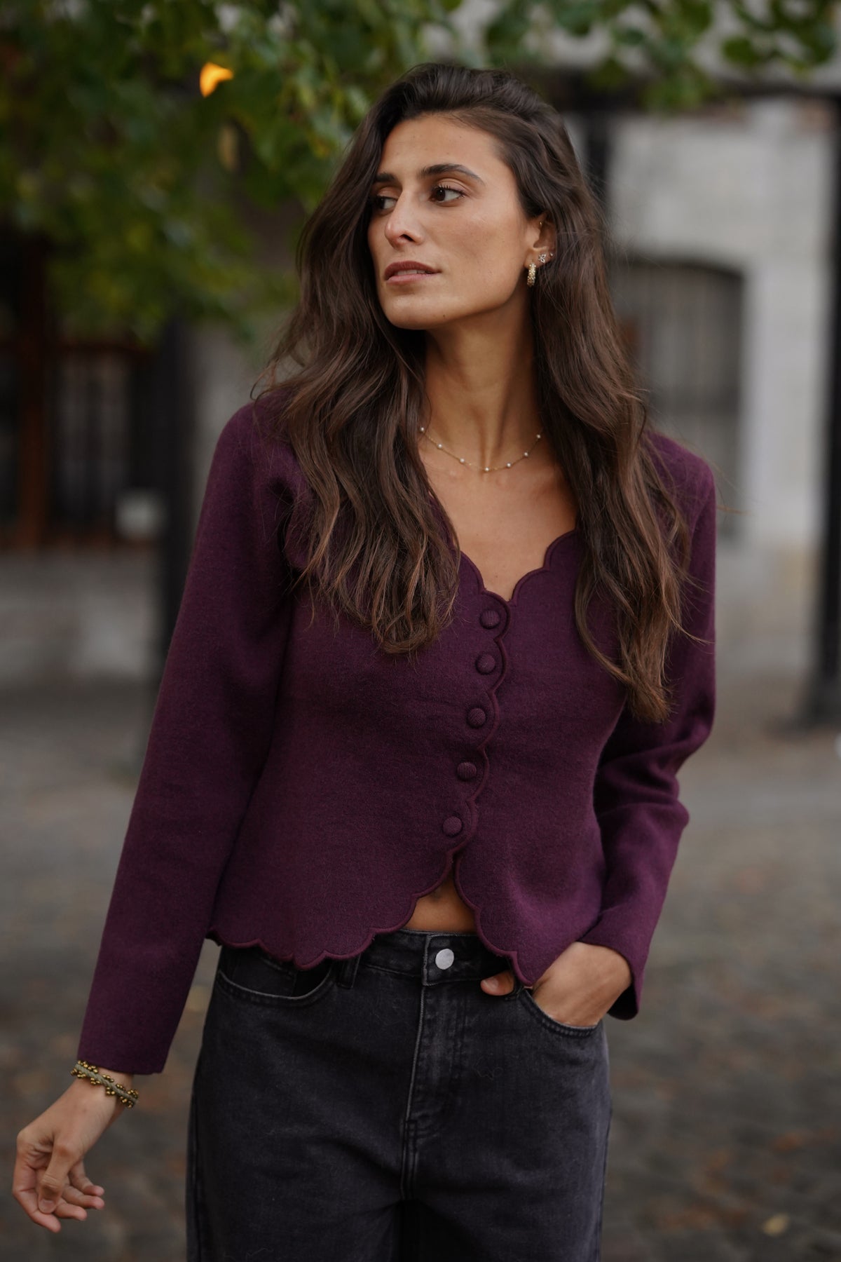 Cardigan Priam bordeaux