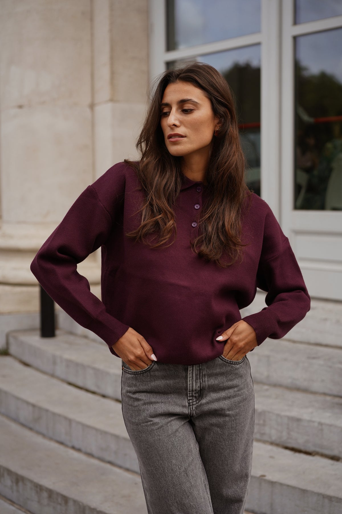 Pull Félix bordeaux