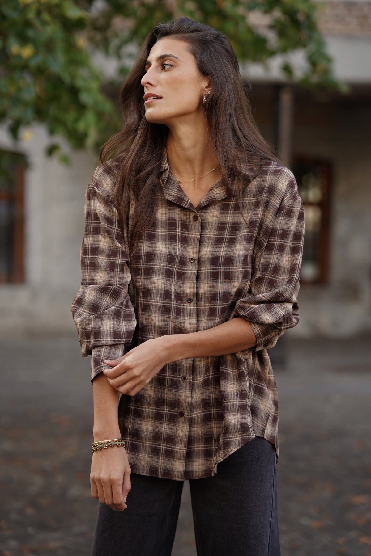Chemise Juanita marron