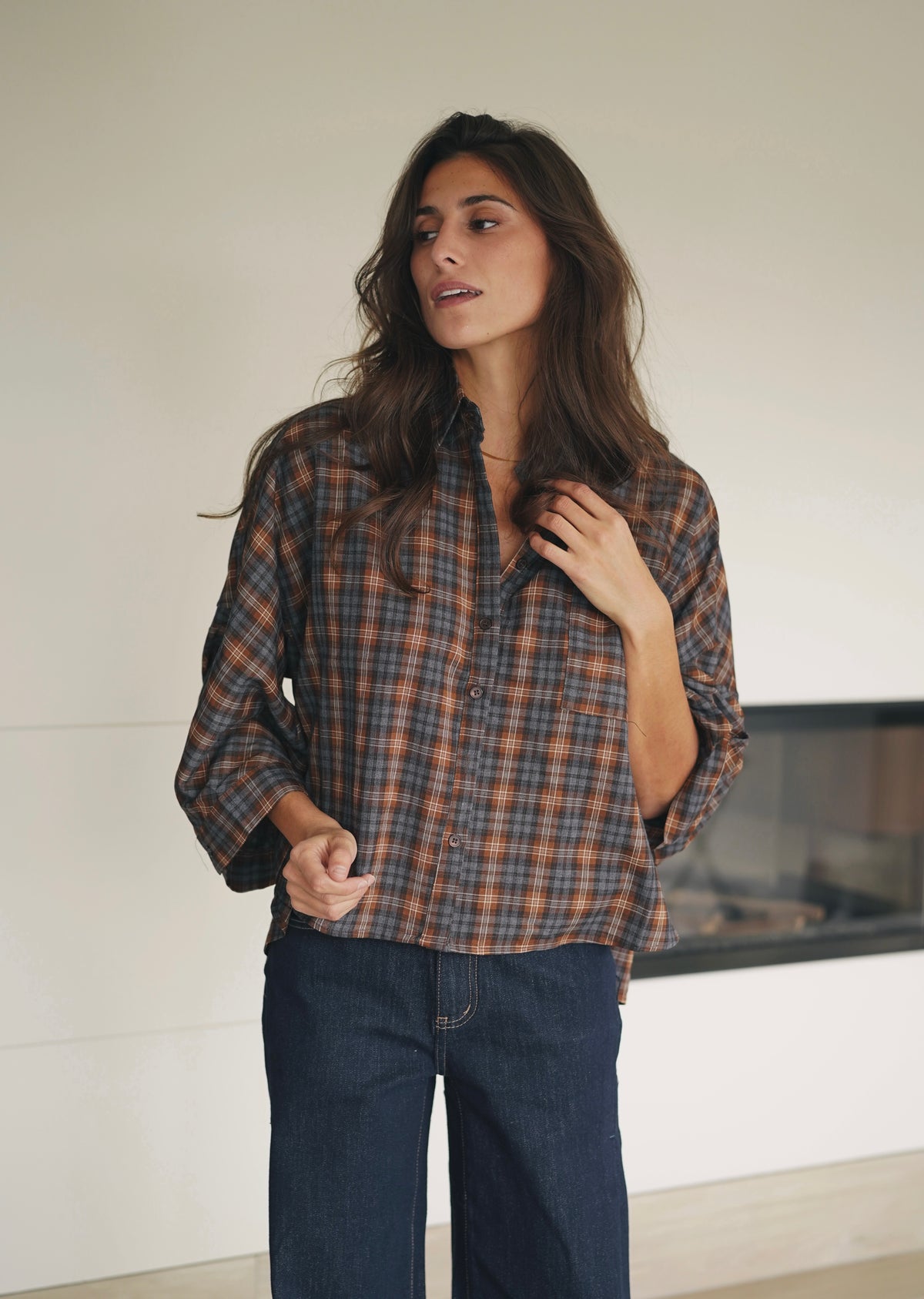 Chemise Overzised Sandra camel