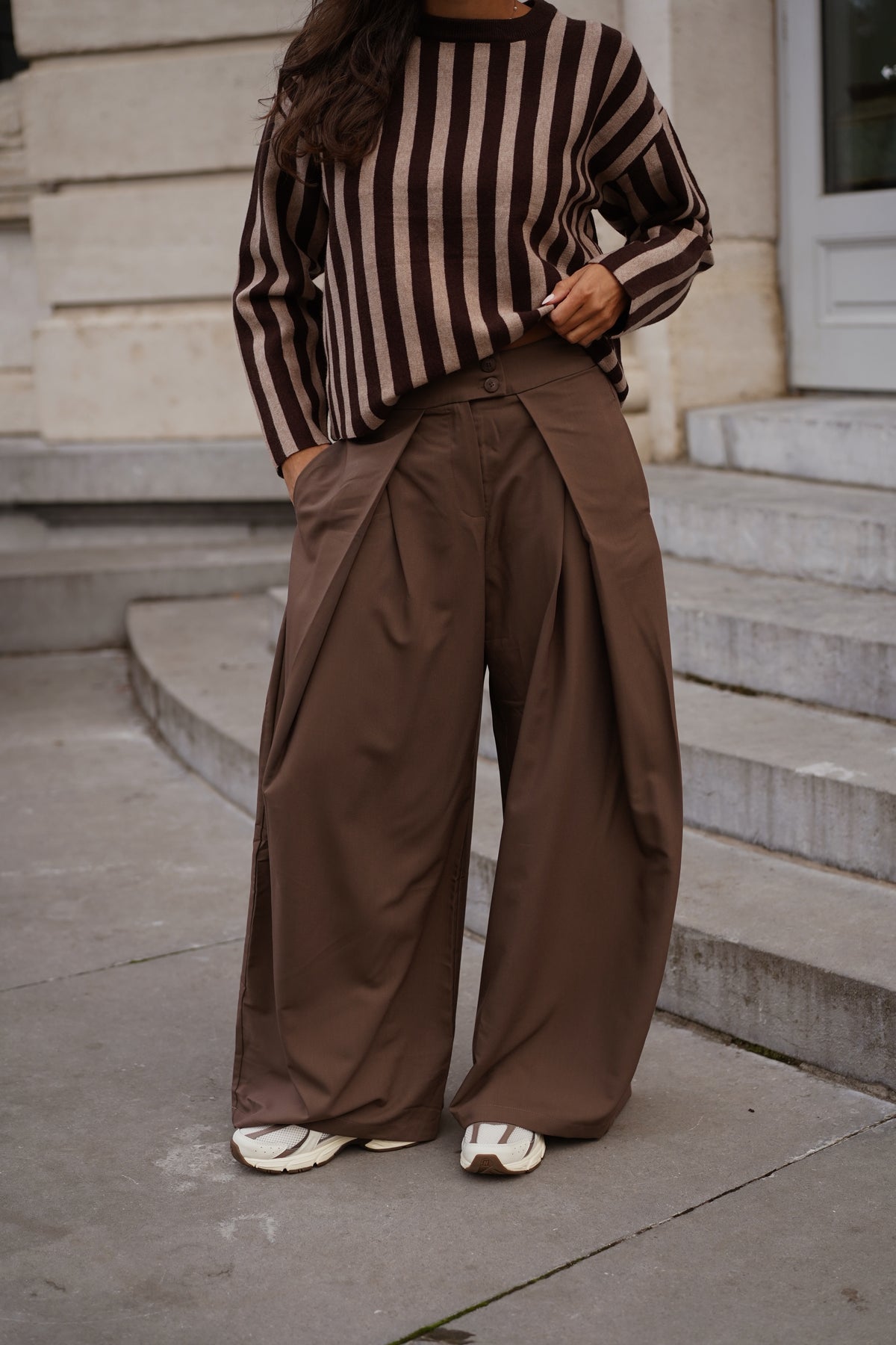 Pantalon Noah taupe