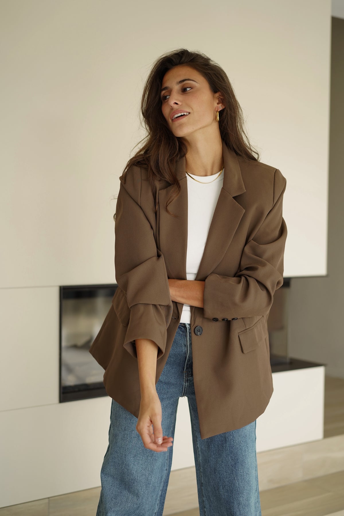Blazer Emile marron