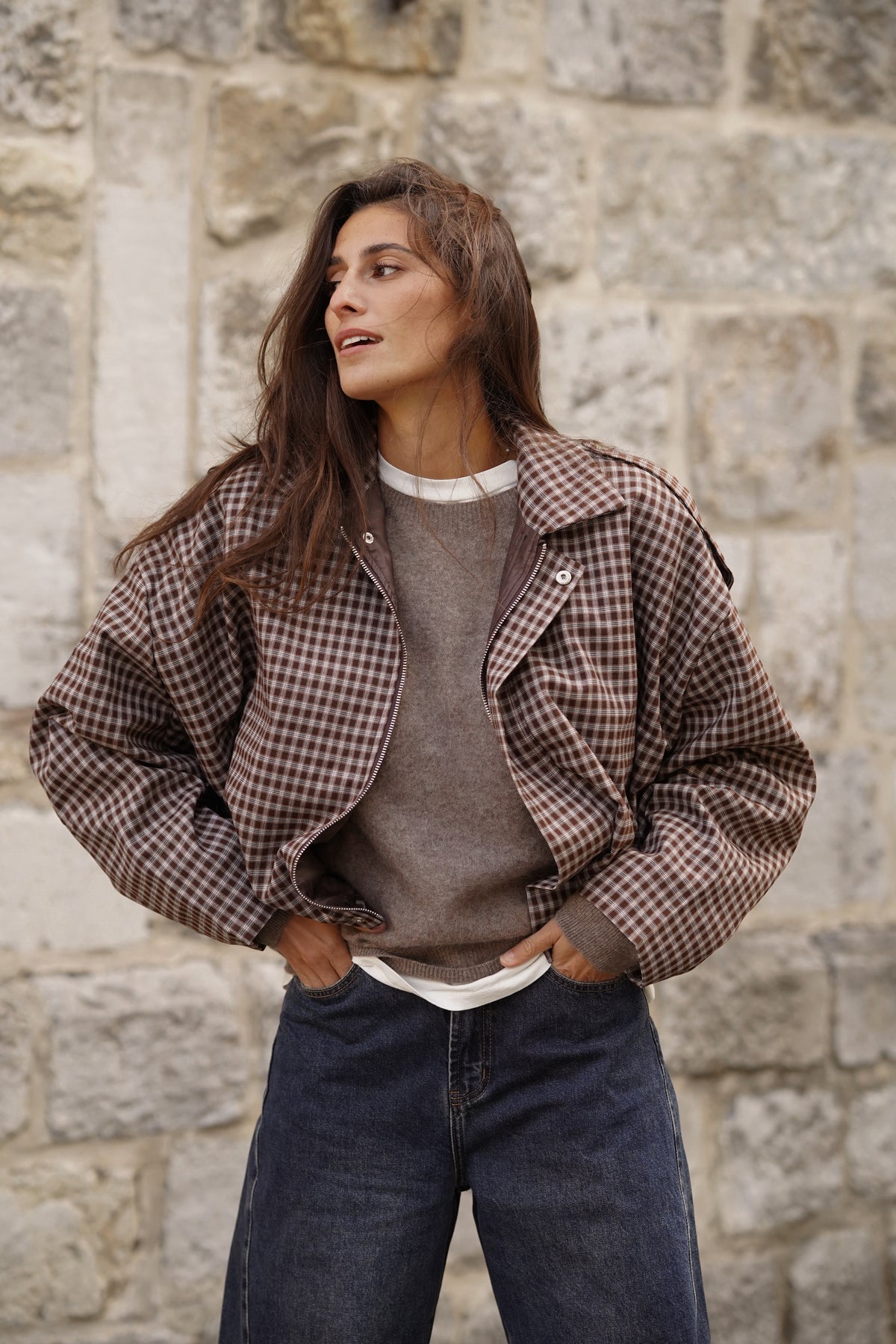 Veste Bomber Candice marron