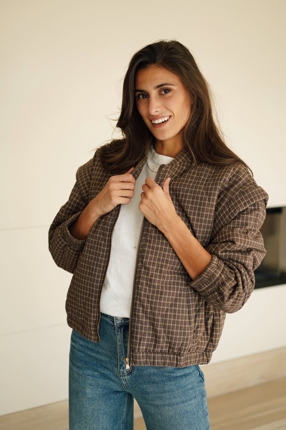 Veste Bomber Camille marron