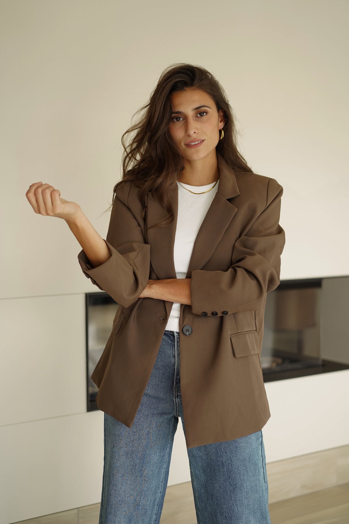 Blazer Emile marron