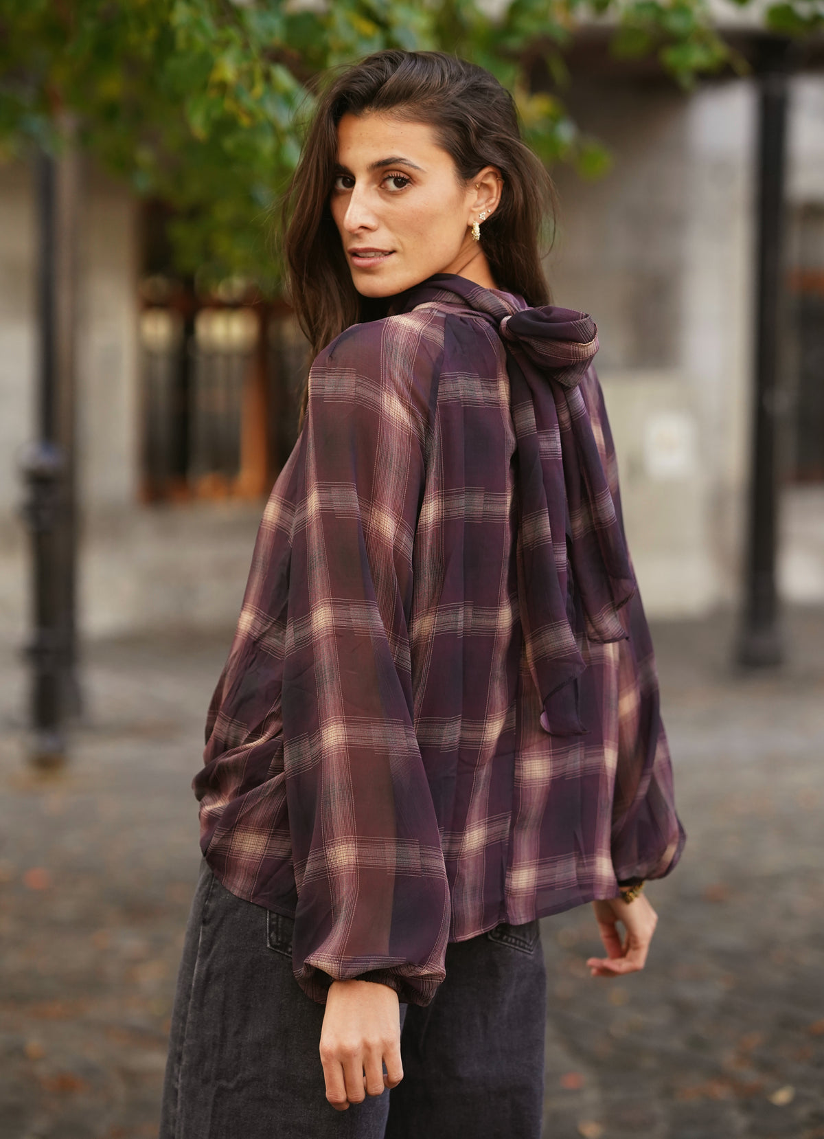 Blouse Steph bordeaux